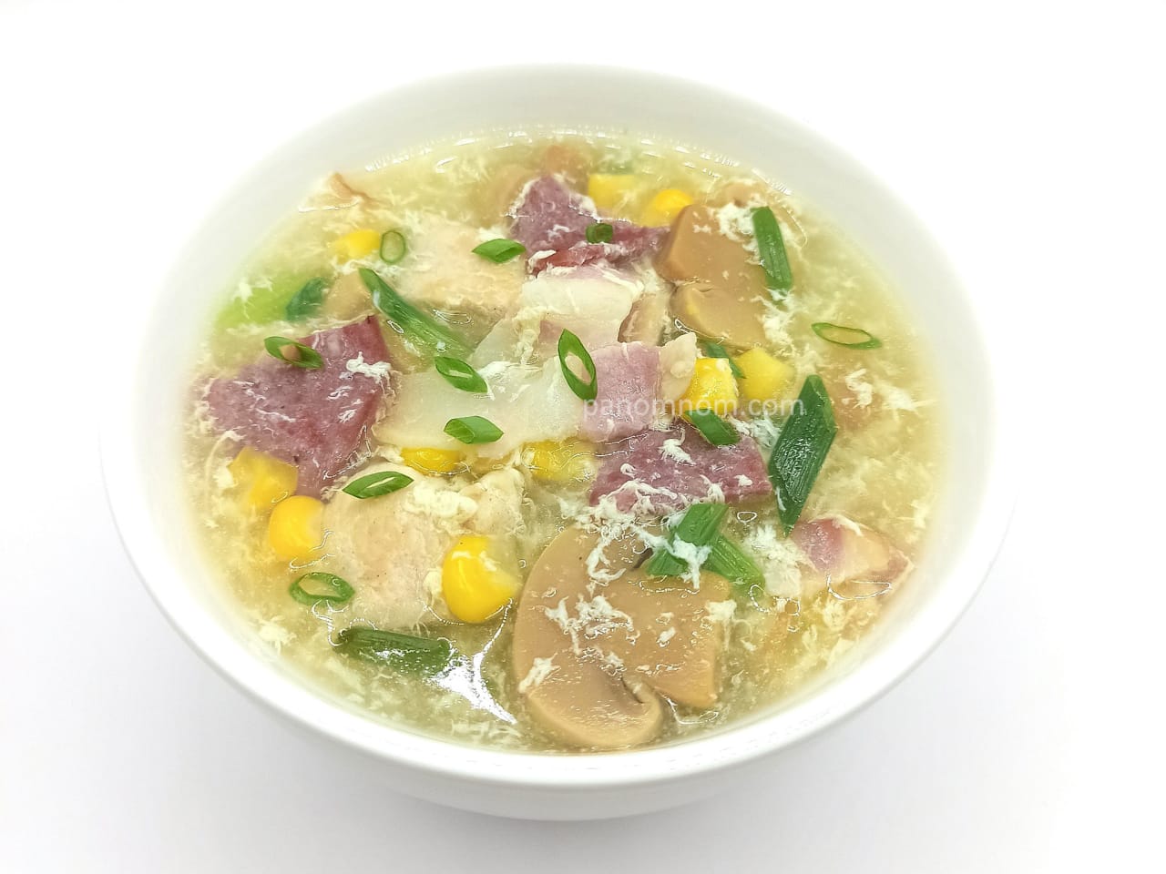 Quick Bacon and Egg Soup Recipe | Panomnom